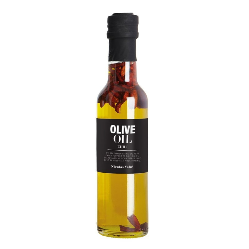 Nicolas Vahé delikatesser. Olivenolie med chili. Nicolas Vahé delikatesser. Olivenolie med chili.