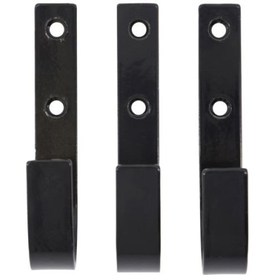 Krog til køkken og bad i sort metal.