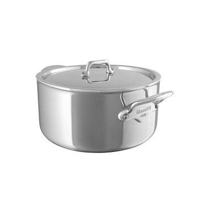 Mauviel gryde med låg i Cook Style serien.