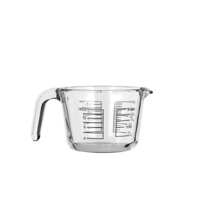 Målebæger 0,5 liter i glas.