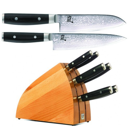 Yaxell knivblok med 6 knive på TILBUD.