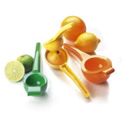 Citronpresser, appelsinpresser og limepresser.