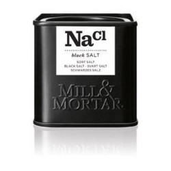 Mill og Mortar sort salt.