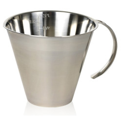 Decilitermål i stål.