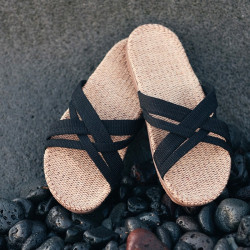 Shangies sandaler. Sort.