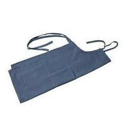 Børneforklæde. Blå.