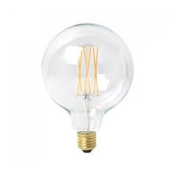 Loftslampe med stor pære.