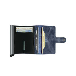 Secrid kortholder. Blå skind.