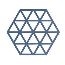 Zone bordskåner i blå silikone.