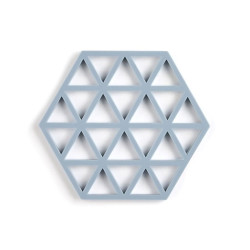 Zone bordskåner i lyseblå silikone.