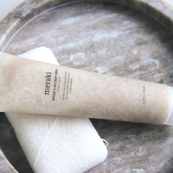 Meraki abrikos og rice body scrub.