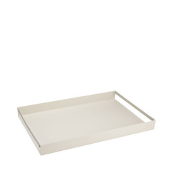 Cremefarvet serveringsbakke i jern fra svenske Ernst.