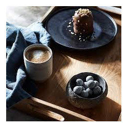 Serveringsbakke i teaktræ.