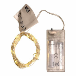 Lyskæde til batterier.