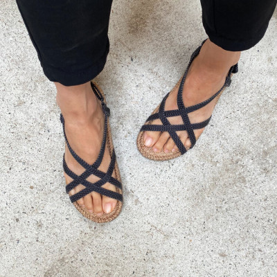 Shangies sandaler med hælrem.