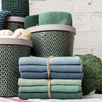 Gammeldags strikkede karklude fra Solwang.