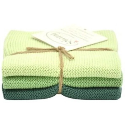 Gammeldags strikkede karklude i økologisk bomuld fra Solwang