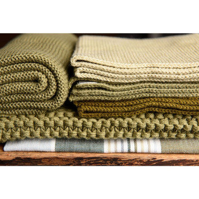 Gammeldags stikkede karklude i økologisk bomuld fra Solwang.