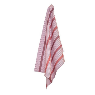 Solwang viskestykke med røde striber.