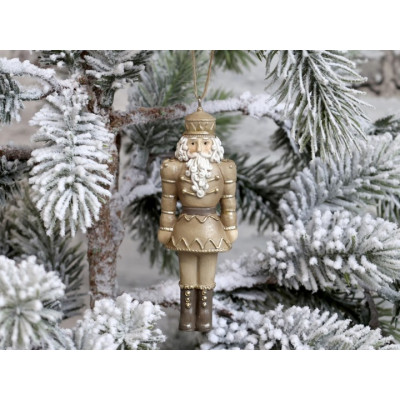 Julepynt nøddeknækker guld.