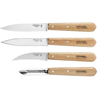 Opinel knivsæt med skræller og 3 urteknive.