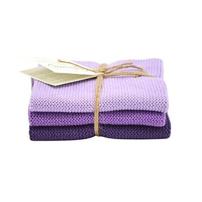 gammeldags strikkede karklude i økologisk bomuld fra Solwang.