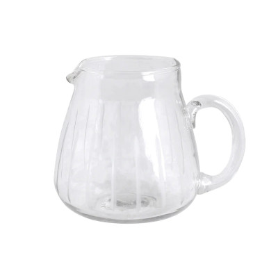 Mælkekande i glas med slibninger.