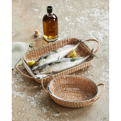 lille ildfast fad i glas