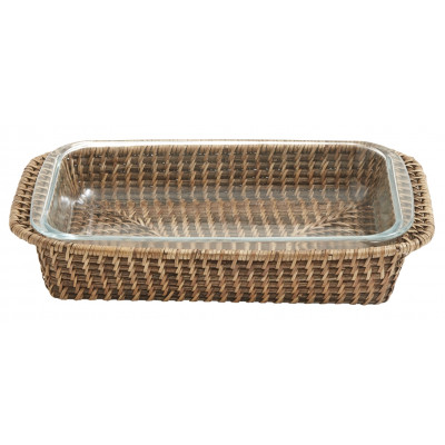 Ovnfad i glas med tilhørende kurv.