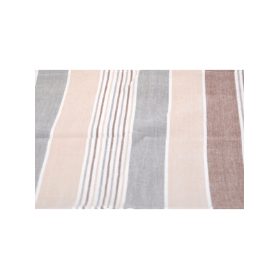 Solwang viskestykke med brune striber i økologisk bomuld.