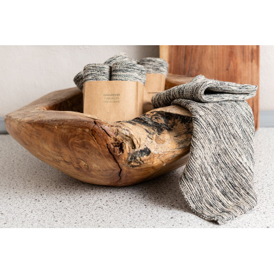 Gammeldags strikkede karklude af garnrester i økologisk bomuld fra Solwang.