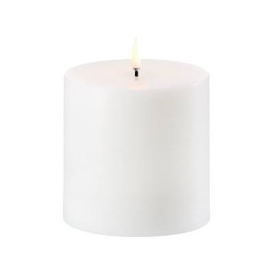 Uyuni elektrisk LED bloklys i hvid.