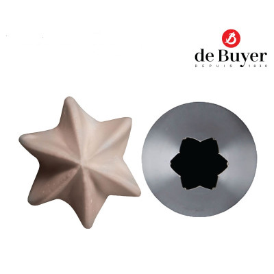 Stjerne tylle i rustfrit stål.