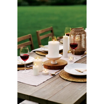 Elektrisk Uyuni hvid LED bloklys 20 cm.