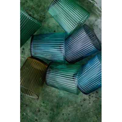 Paveau glas i farven Lucky turkis.