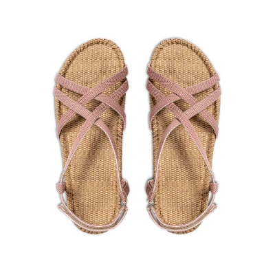 Shangies sandaler med hælrem. Lyserød.