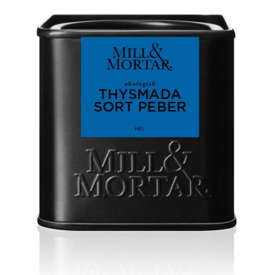 Mill og Mortar sort peber. Thysmada
