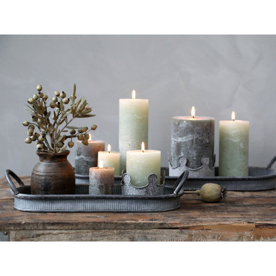 Bloklys i smuk olivengrøn farve