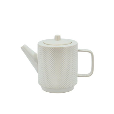 Tekande med sart lyseblå glasur.