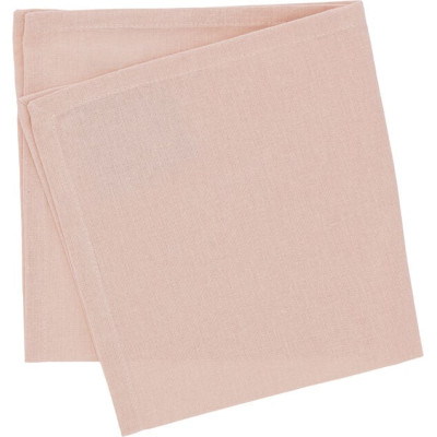 Lyserød stof serviet.