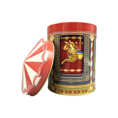 Kagedåse som jule karrusel spilledåse