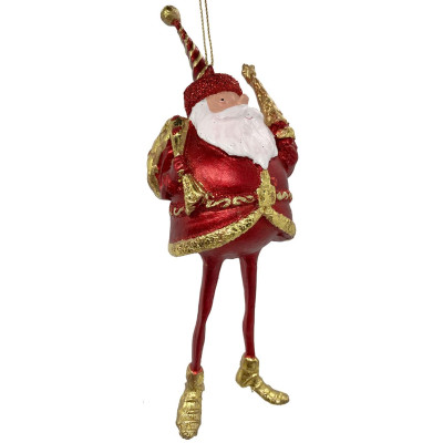 julepynt julemand med lange tynde ben