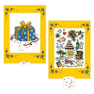 Die Lebende Karte forvandlingskort fødselsdagskort