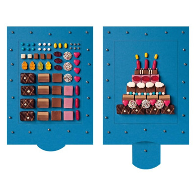 Die Lebende Karte forvandlingskort fødselsdagskort med fødselsdagskage