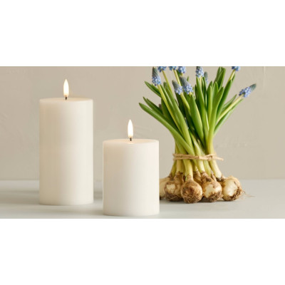 Uyuni elektrisk LED bloklys hvid