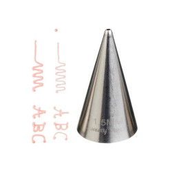 Tylle i rustfrit stål. Rund.