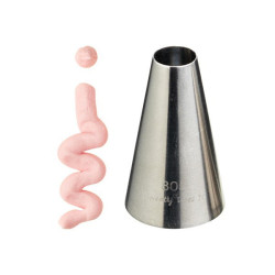 Tylle i rustfrit stål. Rund.