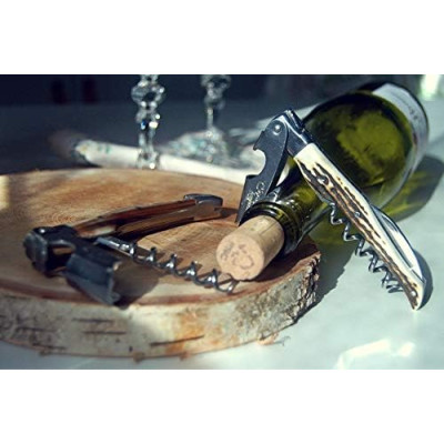 Håndlavet Laguiole proptrækker med lys horn.