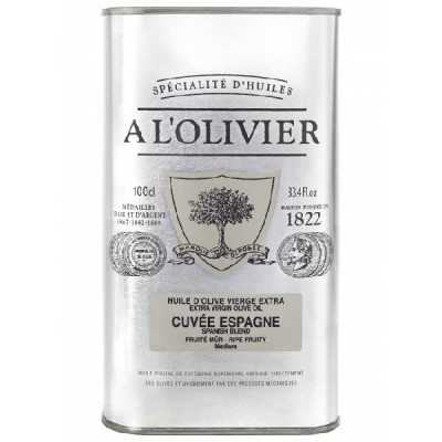 A L'olivier extra jomfru olivenolie 1 liter i dåse.