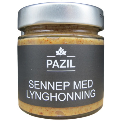 Dansk sennep med lynghonning fra danske Pazil.